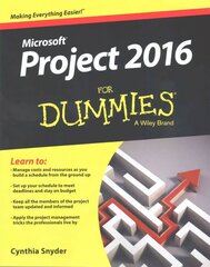 Project 2016 For Dummies цена и информация | Книги по экономике | kaup24.ee