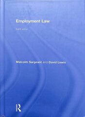 Employment Law: Eighth edition цена и информация | Книги по экономике | kaup24.ee