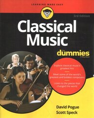 Classical Music For Dummies, 3rd Edition 3rd Edition цена и информация | Книги об искусстве | kaup24.ee