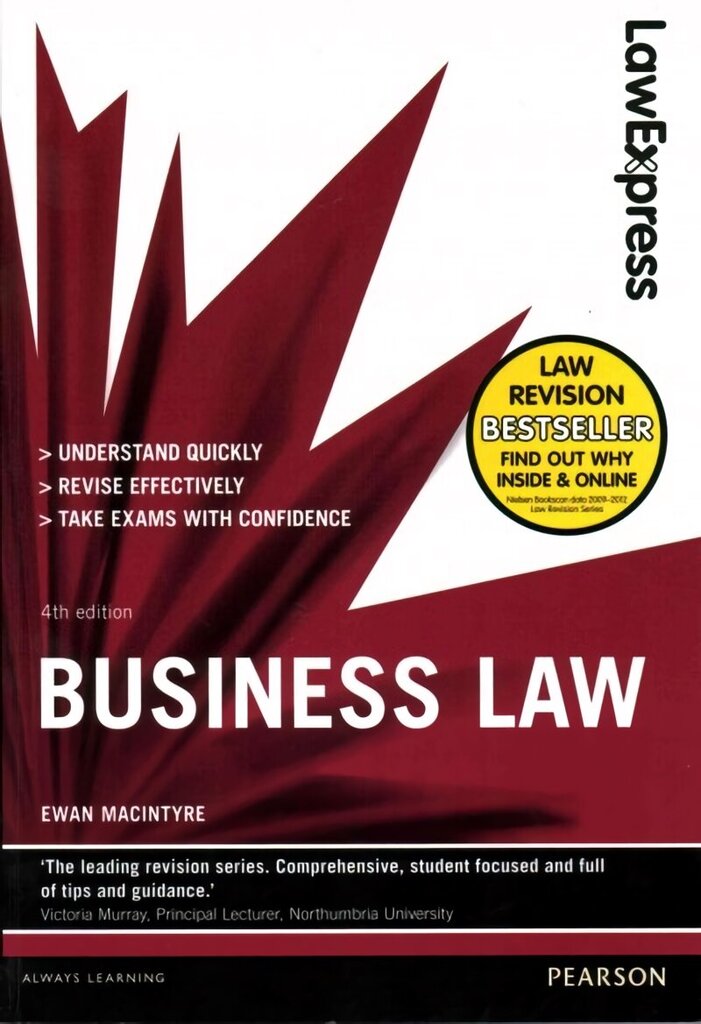 Law Express: Business Law 4th edition цена и информация | Majandusalased raamatud | kaup24.ee