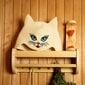 Saunamüts "Blue-eyed Kitten" 100% villane hind ja info | Sauna aksessuaarid | kaup24.ee