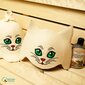 Saunamüts "Green-eyed Kitten" 100% villane hind ja info | Sauna aksessuaarid | kaup24.ee