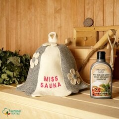 Шапка для сауны "Miss Sauna" 100% шерсть цена и информация | Аксессуары для сауны и бани | kaup24.ee