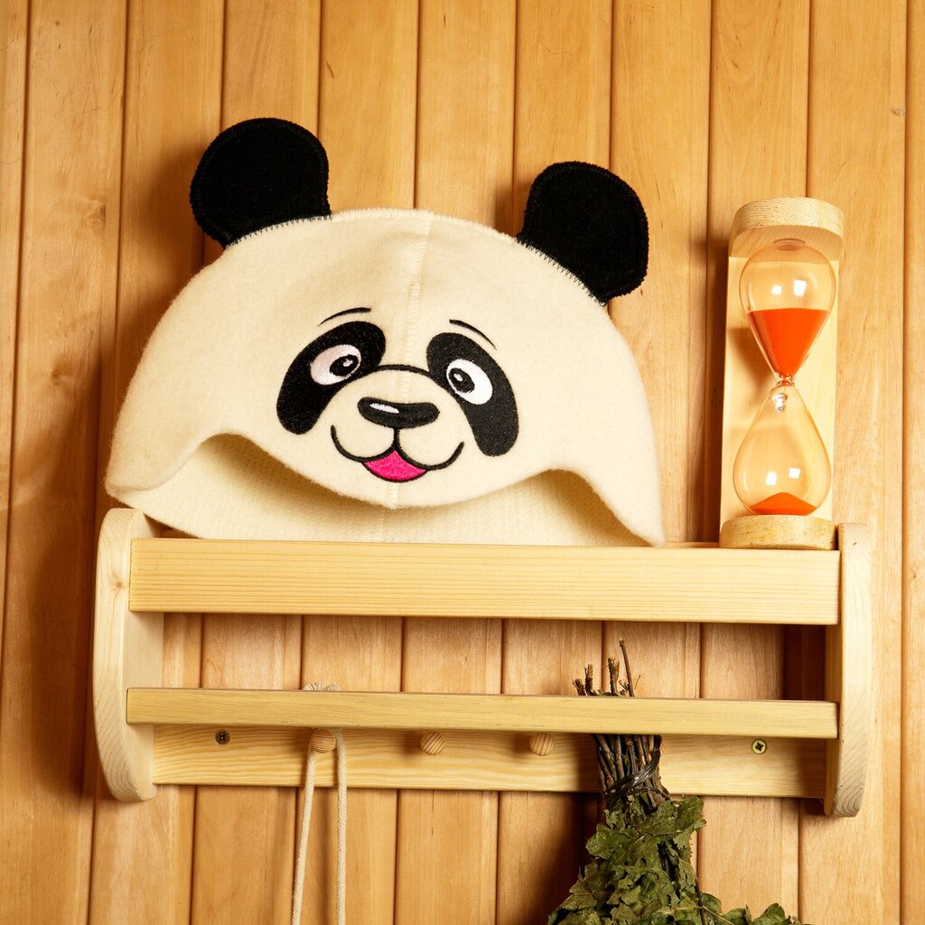 Saunamüts "Panda" 100% villane hind ja info | Sauna aksessuaarid | kaup24.ee