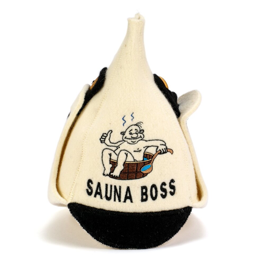 Saunamüts "Sauna Boss" 100% villane hind ja info | Sauna aksessuaarid | kaup24.ee