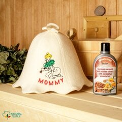 Шапка для сауны "Sauna Mommy" 100% шерсть цена и информация | Аксессуары для сауны и бани | kaup24.ee