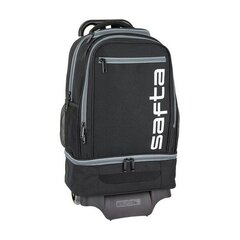 Школьный рюкзак с колесиками Safta, чёрный цена и информация | Школьные рюкзаки, спортивные сумки | kaup24.ee