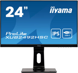 iiyama ProLite XUB2492HSC-B1 23.8" Full HD LCD Must цена и информация | Мониторы | kaup24.ee