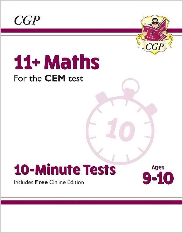 11plus CEM 10-Minute Tests: Maths - Ages 9-10 (with Online Edition) hind ja info | Noortekirjandus | kaup24.ee
