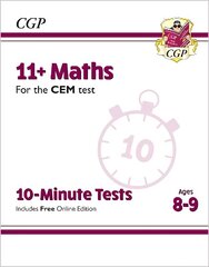 11+ Maths: for the CEM Tests (Ages 8-9) цена и информация | Книги для подростков и молодежи | kaup24.ee