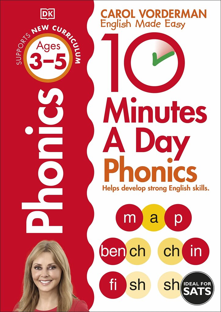 10 Minutes A Day Phonics: Helps Develop Strong English Skills (Ages 3-5) цена и информация | Laste õpikud | kaup24.ee