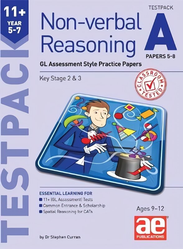 11plus Non-verbal Reasoning Year 5-7 Testpack A Papers 5-8: GL Assessment Style Practice Papers hind ja info | Noortekirjandus | kaup24.ee