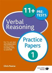 11plus Verbal Reasoning Practice Papers 1: For 11plus, pre-test and independent school exams including CEM, GL and ISEB цена и информация | Книги для подростков и молодежи | kaup24.ee