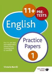 11plus English Practice Papers 1: For 11plus, pre-test and independent school exams including CEM, GL and ISEB цена и информация | Книги для подростков и молодежи | kaup24.ee