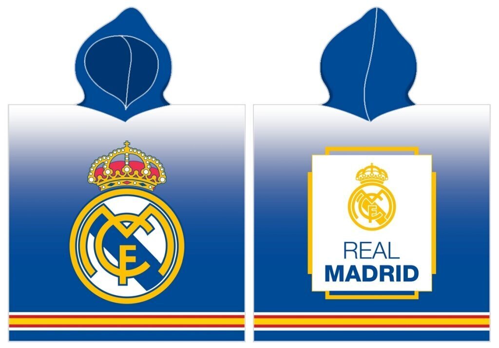 Rätik-pontšo Real Madrid, 115x50cm, erinevat värvi hind ja info | Vannitooted | kaup24.ee