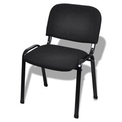 Офисные стулья, 4 шт., черные цена и информация | Офисные кресла | kaup24.ee