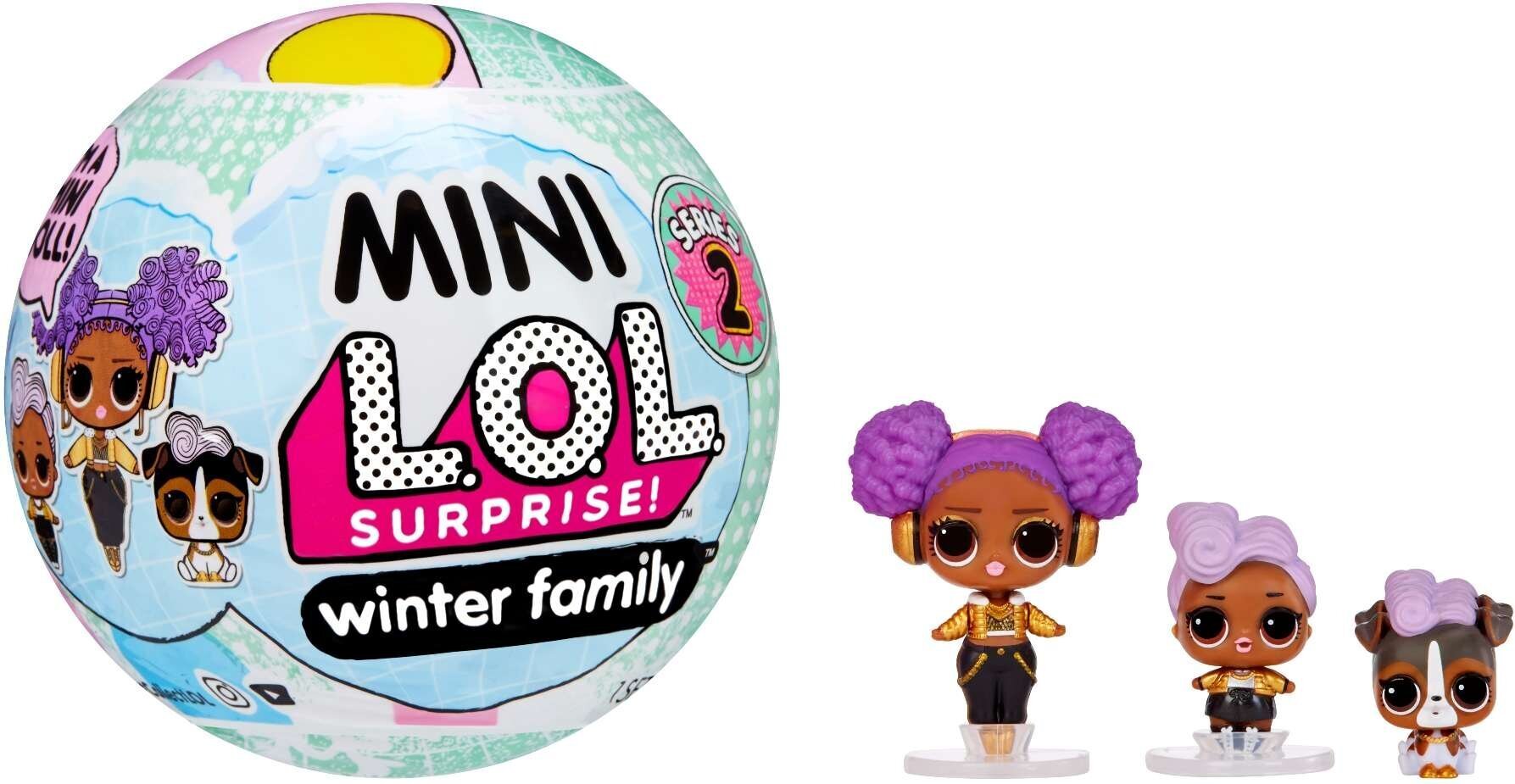 Ball Mini Winter Family L.O.L. Surprise seeria 2 цена и информация | Tüdrukute mänguasjad | kaup24.ee