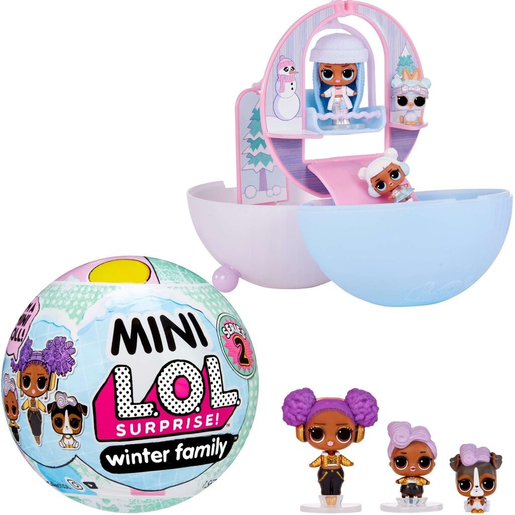 Ball Mini Winter Family L.O.L. Surprise seeria 2 hind ja info | Tüdrukute mänguasjad | kaup24.ee