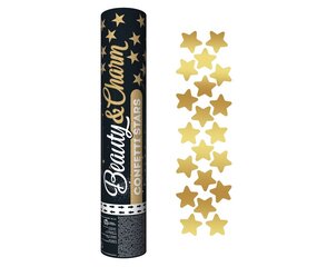 Хлопушка 30 см, Gold Stars (KP-ZG30) 3943 цена и информация | Гудки для вечеринки Clown Face (4шт.) | kaup24.ee