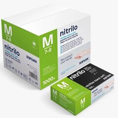 Ühekordsed nitriilkindad Santex Nitrifrex Black Soft S, 1000 tk hind ja info | Töökindad | kaup24.ee