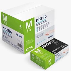 Ühekordsed nitriilkindad Santex Nitrifrex Black Soft L, 1000 tk hind ja info | Töökindad | kaup24.ee