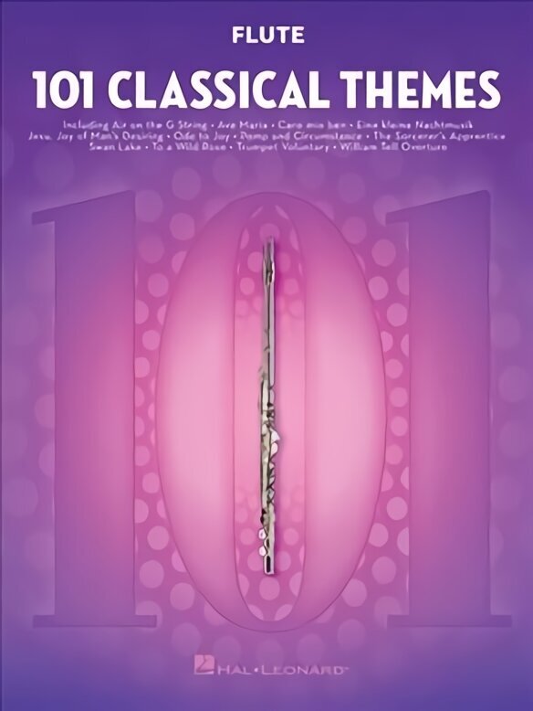 101 Classical Themes for Flute цена и информация | Kunstiraamatud | kaup24.ee