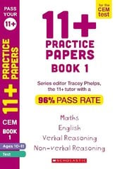 11plus Practice Papers for the CEM Test Ages 10-11 - Book 11 цена и информация | Книги для подростков и молодежи | kaup24.ee