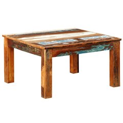 Журнальный столик в старинном стиле из переработанного дерева, квадратный цена и информация | Журнальные столики | kaup24.ee