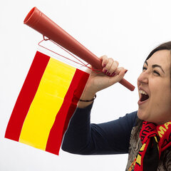 Дудка с флагом Испании цена и информация | Карнавальные костюмы | kaup24.ee