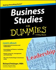 Business Studies For Dummies hind ja info | Majandusalased raamatud | kaup24.ee