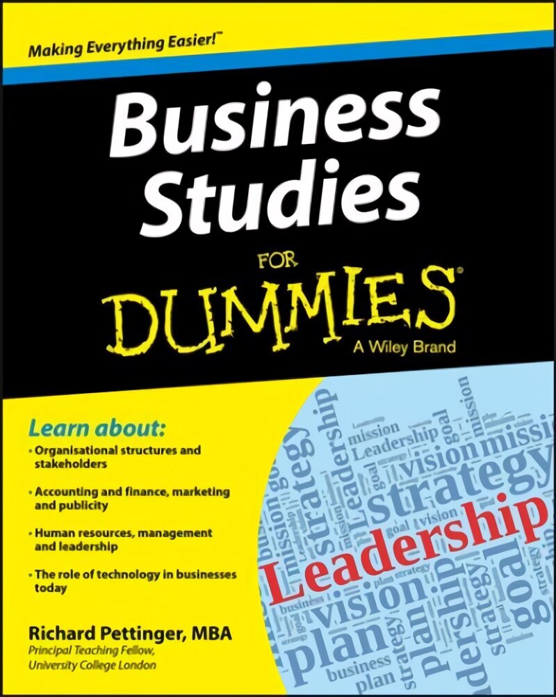 Business Studies For Dummies цена и информация | Majandusalased raamatud | kaup24.ee