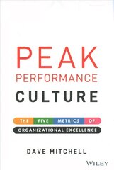 Peak Performance Culture: The Five Metrics of Organizational Excellence hind ja info | Majandusalased raamatud | kaup24.ee