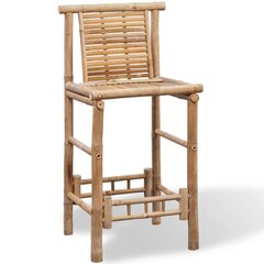 2 бамбуковых барных стула цена и информация | Стулья для кухни и столовой | kaup24.ee