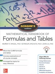 Schaum's Outline of Mathematical Handbook of Formulas and Tables, Fifth Edition 5th edition цена и информация | Книги по экономике | kaup24.ee