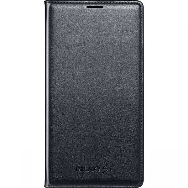 Samsung Galaxy S5 Flip Wallet WG900BBE Black цена и информация | Telefoni kaaned, ümbrised | kaup24.ee