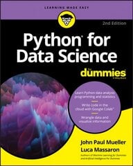 Python for Data Science For Dummies, 2nd Edition 2nd Edition hind ja info | Majandusalased raamatud | kaup24.ee