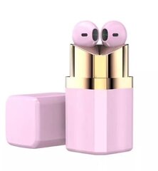 EarPods Lipstick bluetooth беспроводные мини стерео наушники с микрофоном, розовые цена и информация | Наушники | kaup24.ee