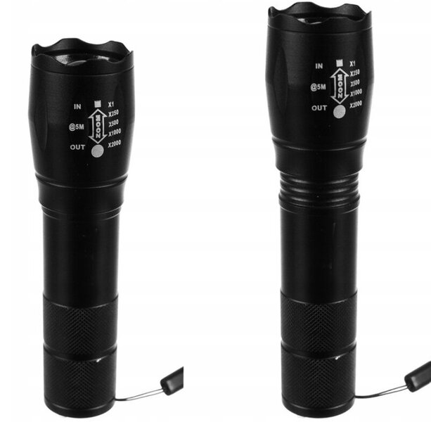 ORTEX Taktikaline LED taskulamp, prožektor, veniv rihm, 3 režiimi hind |  kaup24.ee