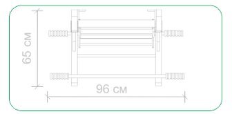 Puidust Rootsi võimlemissein STANDART D-7 230x64cm hind ja info | Varbseinad | kaup24.ee