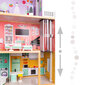 Puidust nukumaja + pastellmööbel, 117cm hind ja info | Tüdrukute mänguasjad | kaup24.ee
