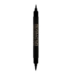 Kahepoolne silmapliiats Makeup Revolution London Awesome Double Flick Liquid Eyeliner 1 g hind ja info | Ripsmetušid, lauvärvid, silmapliiatsid, seerumid | kaup24.ee