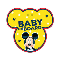 Автомобильная наклейка Baby On Board Mickey цена и информация | Дополнительные принадлежности | kaup24.ee