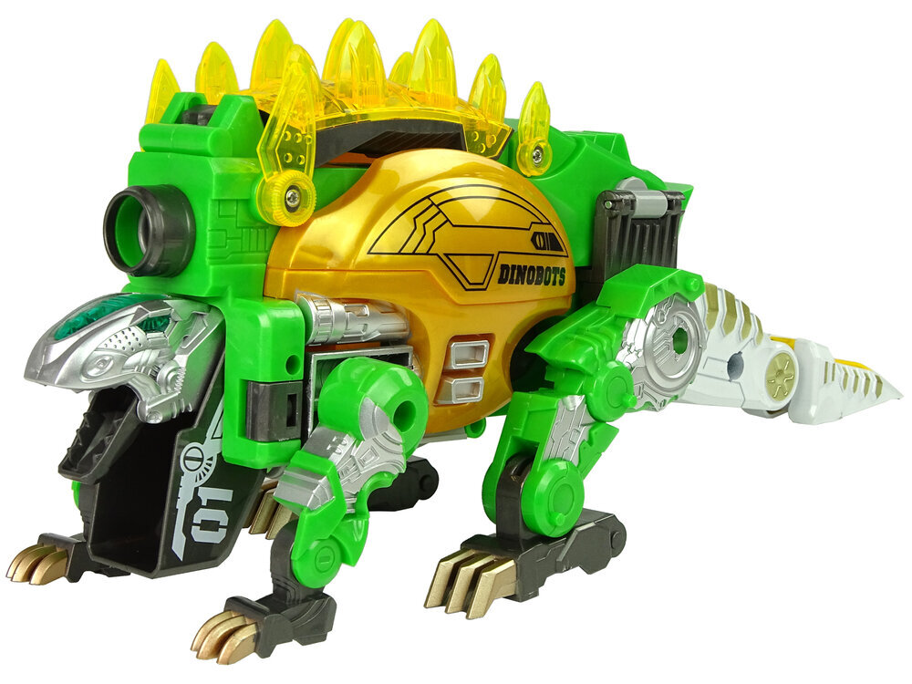 Transformeris dinozauras Dinobots su šaudymo funkcija Lean Toys, žalias hind ja info | Poiste mänguasjad | kaup24.ee