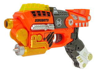 Transformeris dinozauras Dinobots su šaudymo funkcija Lean Toys, oranžinis hind ja info | Poiste mänguasjad | kaup24.ee