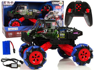 Radijo bangomis valdomas Drift automobilis Lean Toys,žalias цена и информация | Игрушки для мальчиков | kaup24.ee