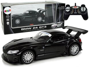 Kaugjuhitav sportauto Lean Toys BMW Z4 GT3, 1:18, must hind ja info | Poiste mänguasjad | kaup24.ee