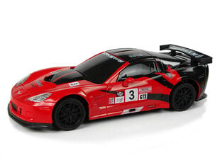 Nuotoliniu būdu valdomas sportinis automobilis Corvette C6.R, 2.4 G, 1:24, raudonas цена и информация | Игрушки для мальчиков | kaup24.ee