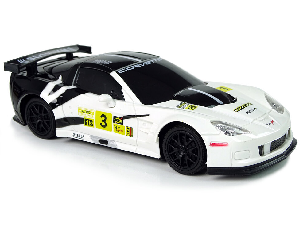 Kaugjuhtimispult Sportauto Corvette C6.R, 2,4 G, 1:24, valge hind ja info | Poiste mänguasjad | kaup24.ee