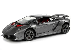 Спортивный автомобиль с дистанционным управлением Lamborghini, 2.4G, 1:24, серебристый цена и информация | Игрушки для мальчиков | kaup24.ee