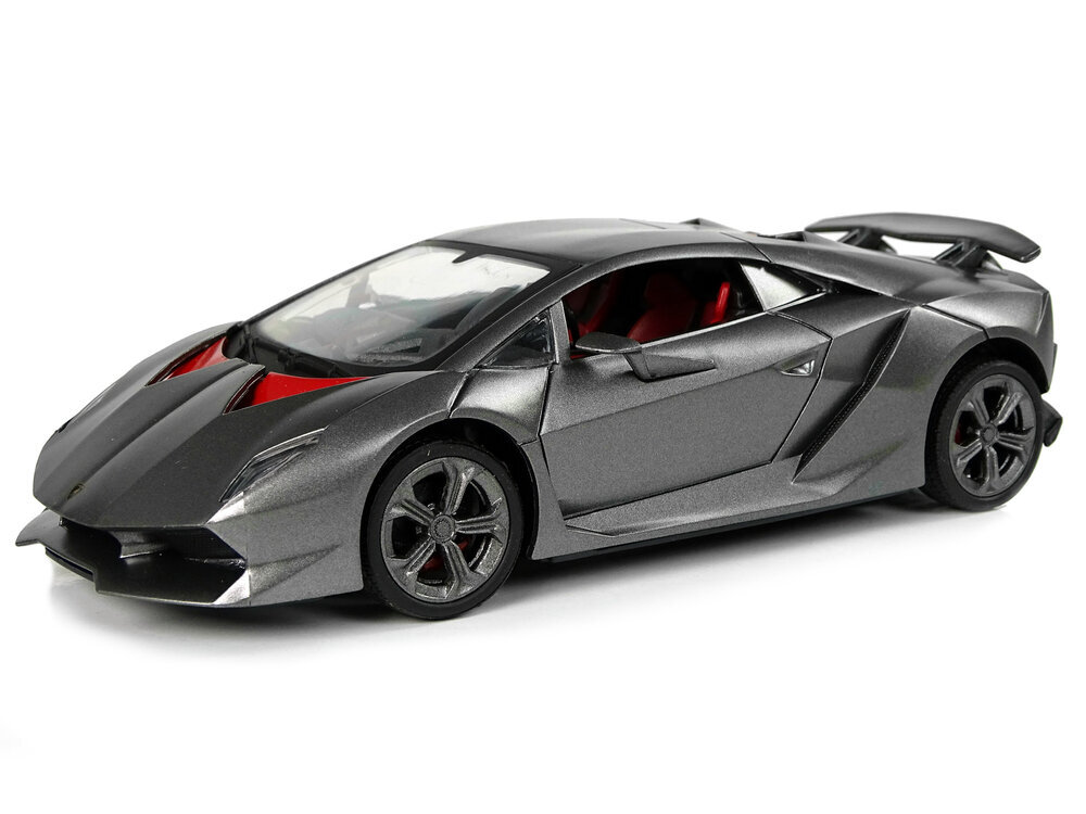 Nuotoliniu būdu valdomas sportinis automobilis Lamborghini, 2.4 G, 1:24, sidabrinis hind ja info | Poiste mänguasjad | kaup24.ee